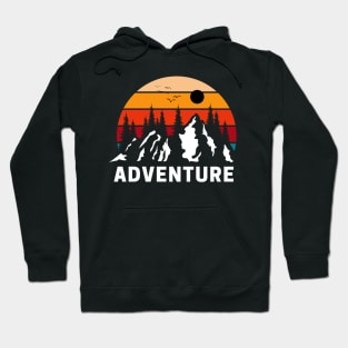 Retro Adventure Black & Orange Expedition Hoodie